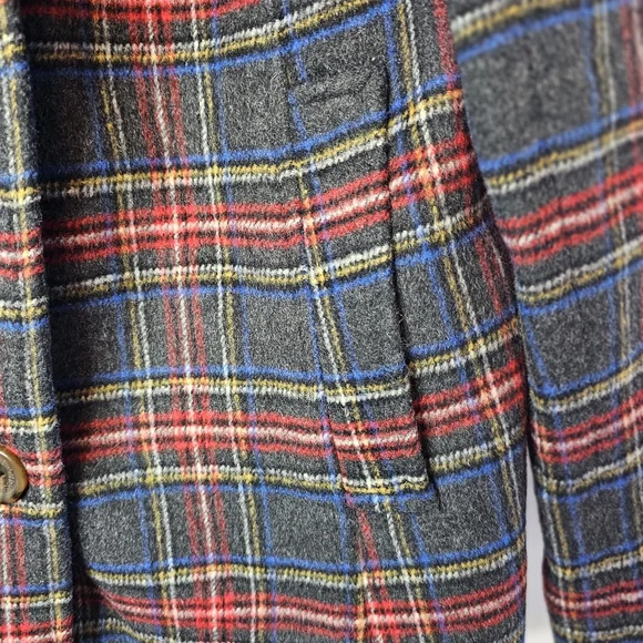 Brooks Brothers Women's Red Fleece Bobu Wool Jacket Size 12